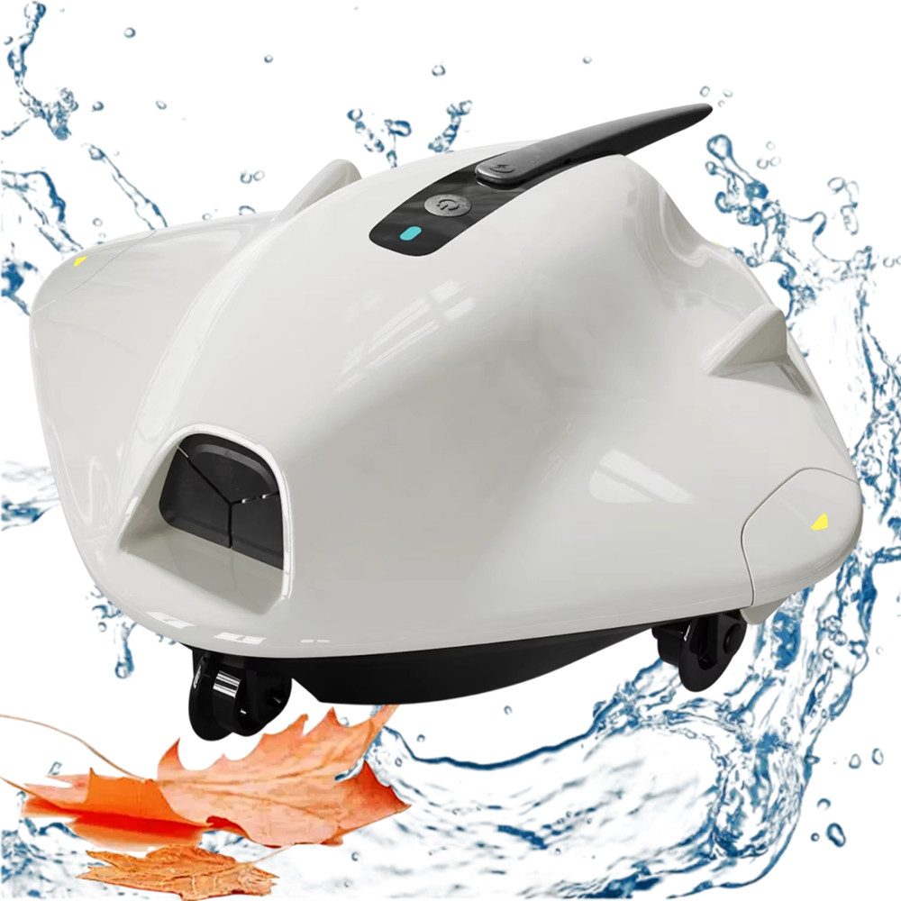 Blossom Poolroboter S2 Ultra Kabellos Poolsauger PoolCleaner für Boden 120Min Akkulaufzeit, Bis zu 120m²/ 180μm Filter/ IPX8/ Lange Laufzeit/ Reinigung von Boden