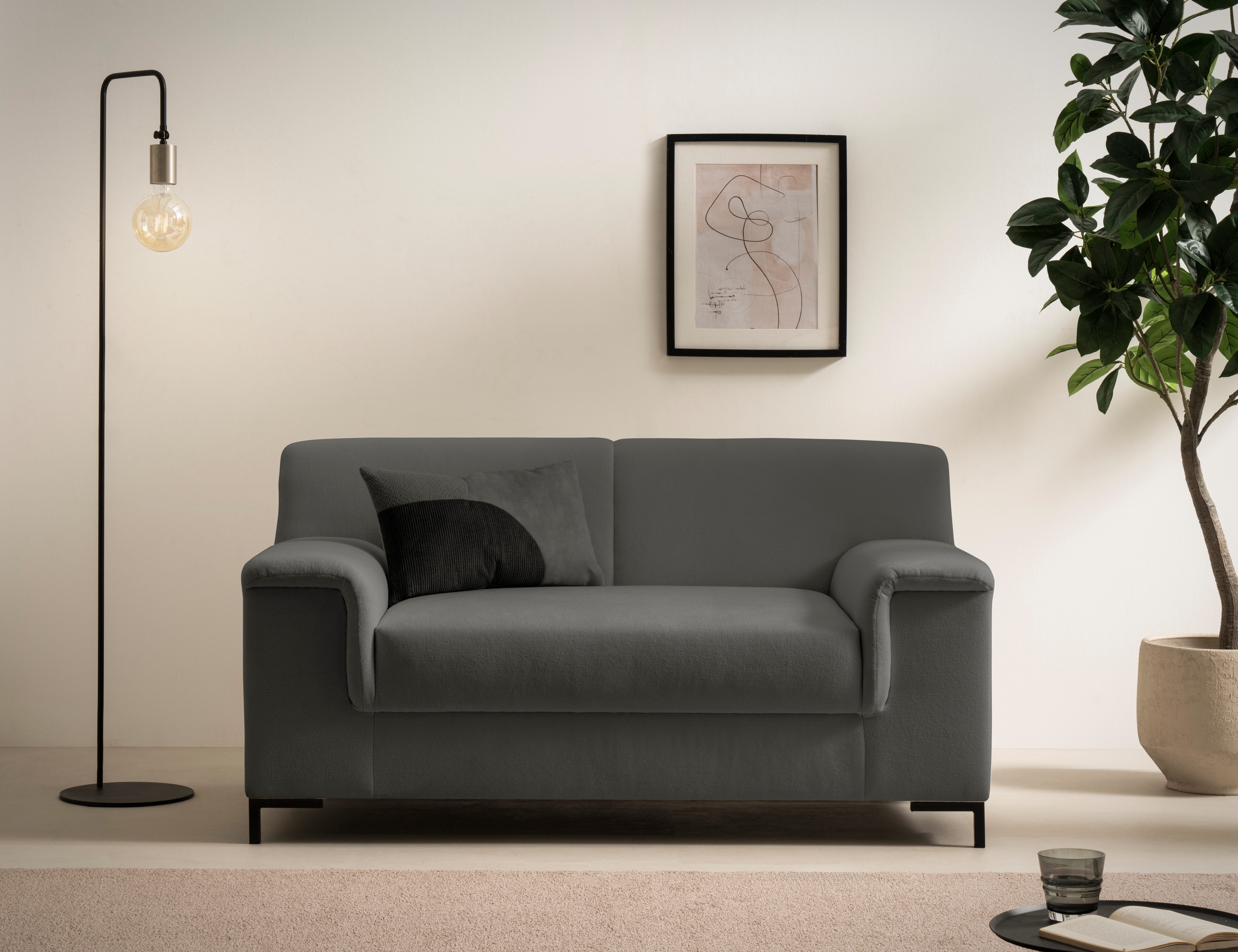 Home affaire 1,5-Sitzer Jamie 2 B/T/H: 144/81/76 cm, auch in Cord, zeitlos, modern, mit komfortablem Federkern