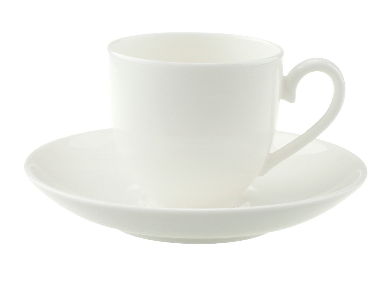 Villeroy & Boch Espressotasse Royal Mokka-/Espressotasse mit Untertasse 2tlg., Premium Porcelain