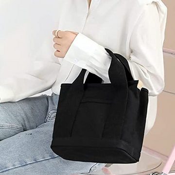 LENBEST Schultertasche Schultertasche Damen Mittelgroß Handtasche Canvas Satchel Tote Bag, Modisch und einfach große Kapazität