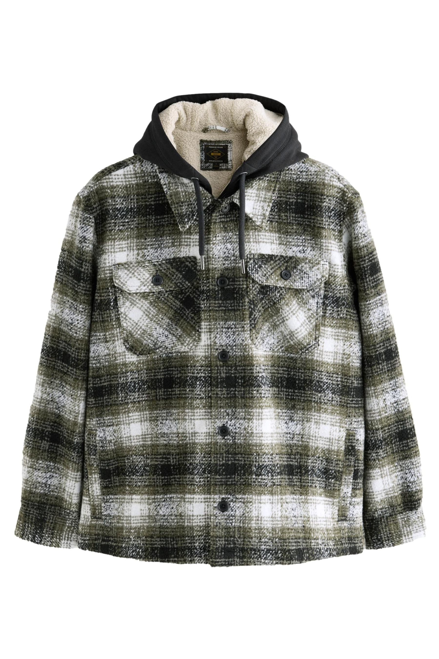 Parka Karierte Jacke Mit Teddyfutter Damen Next Hemdjacke