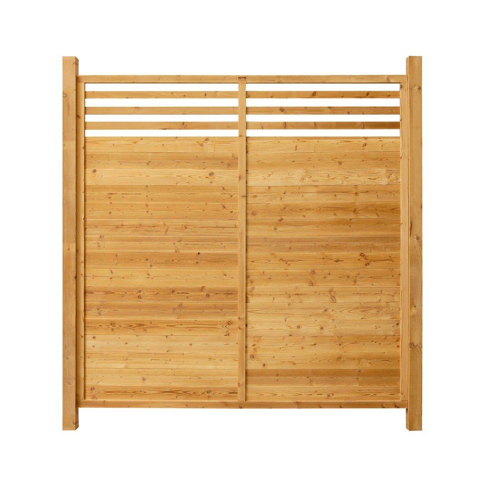 HOME DELUXE Gartenzaun Holzzaun SOMA - Mengenauswahl, (3-St., mit Pfosten), Element: 180 x 180 cm Sichtschutzzaun