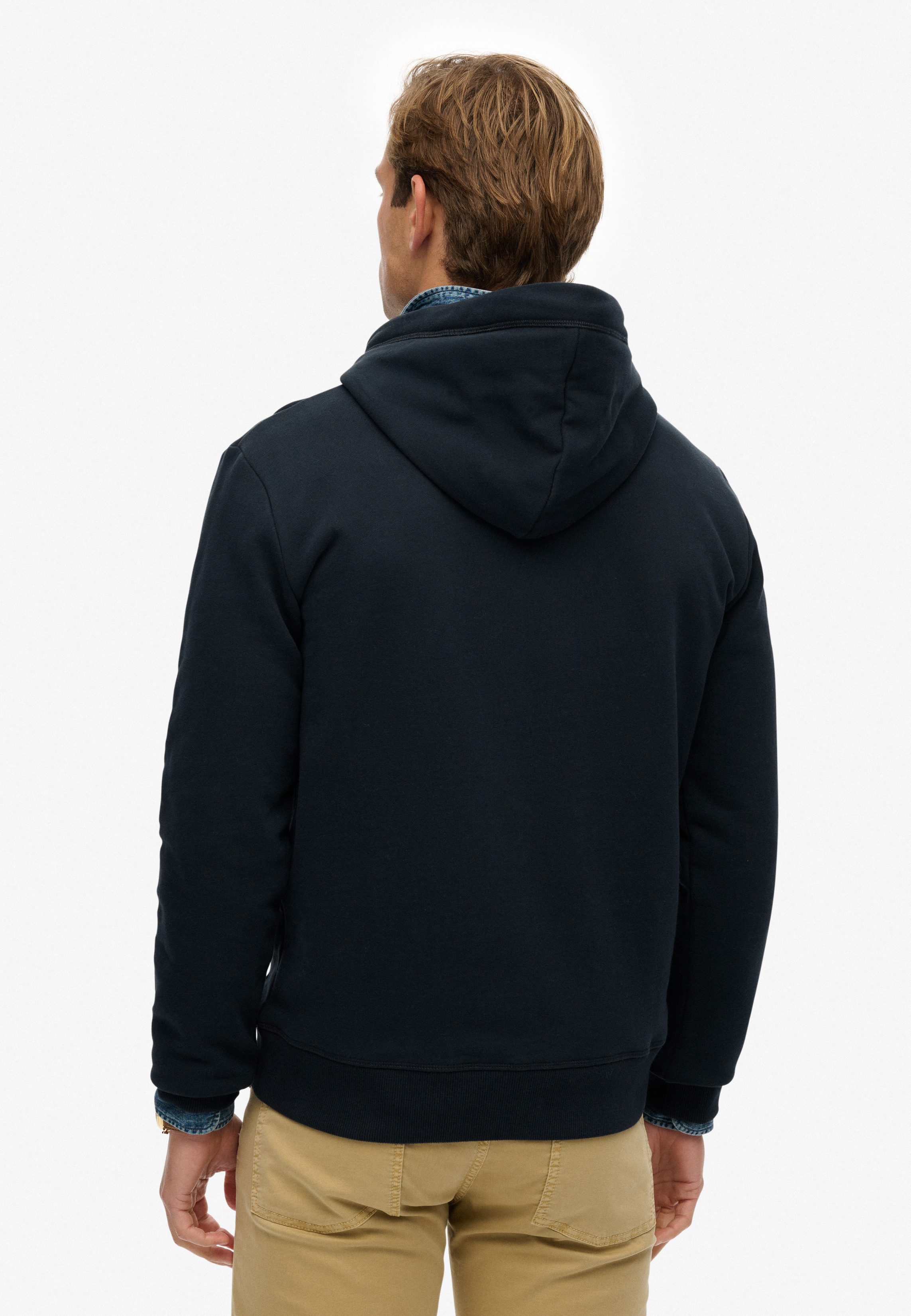 Superdry Kapuzensweatshirt Essential Logo Hoodie Hb Baumwollmischung, loose fit