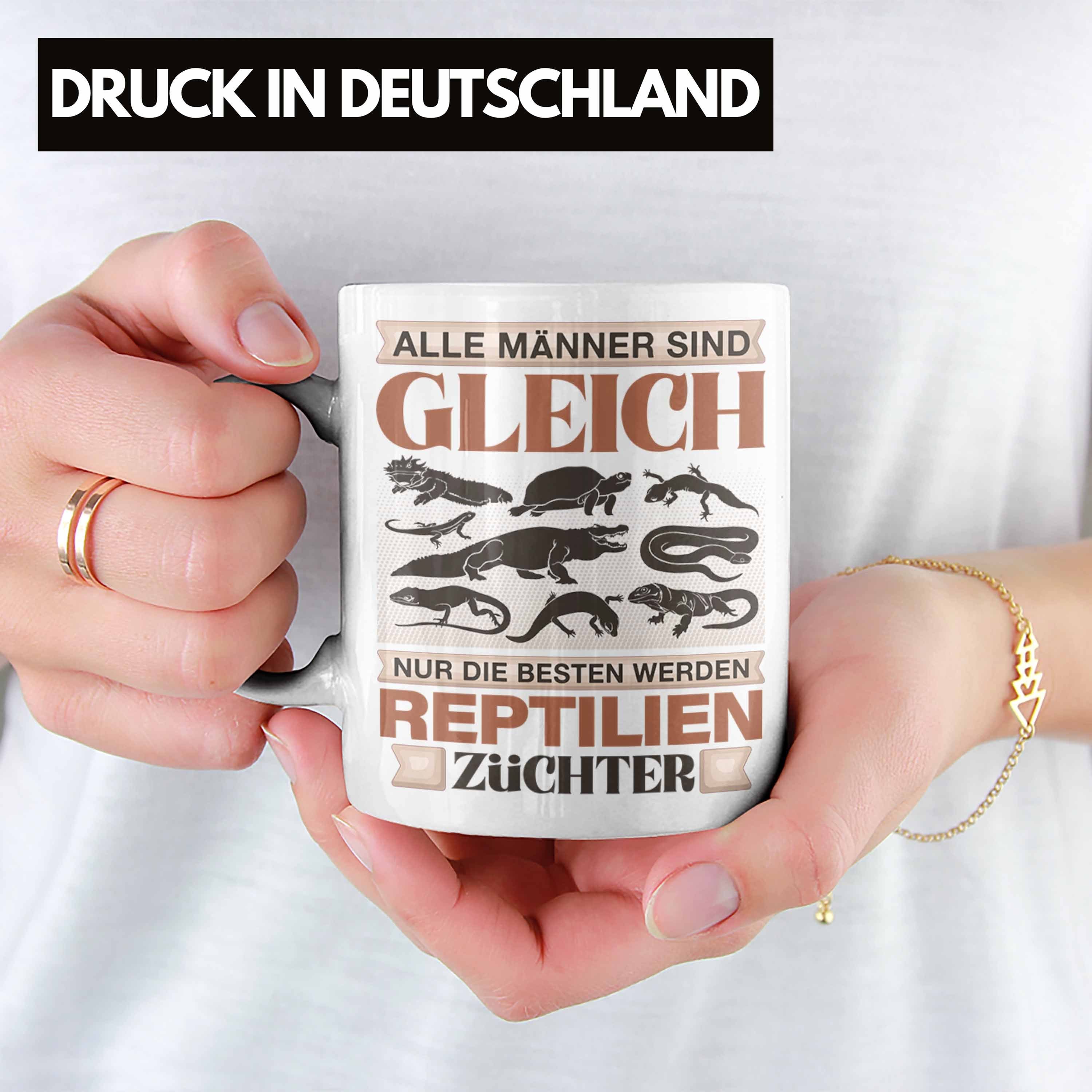 Geschenk Tasse Lustiger Weiss Spruch Geschenk Trendation Züchter Reptilien - Tasse Trendation