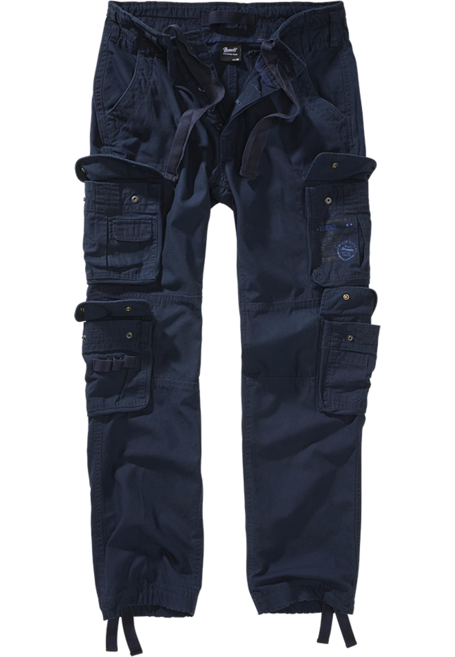 Brandit Stoffhose Herren Trouser Pure navy (1-tlg) Fit Slim