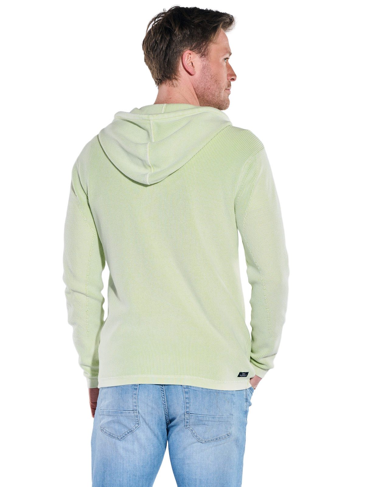 Engbers Cardigan Herren Cardigan mit Kapuze, Hellgruen