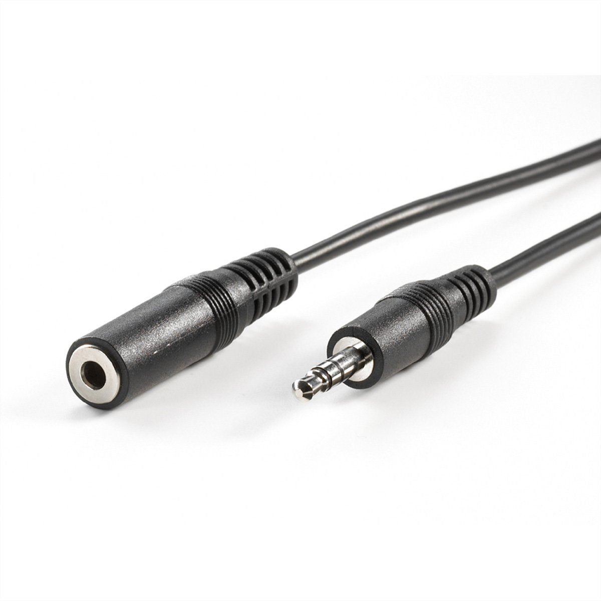 VALUE 3,5mm Verlängerungskabel ST / BU Audio-Kabel, Klinke 3,5 mm, 3-polig Stereo (Mini-Klinke) Männlich (Stecker), Klinke 3,5 mm, 3-polig Stereo (Mini-Klinke) Weiblich (Buchse) (500.0 cm)