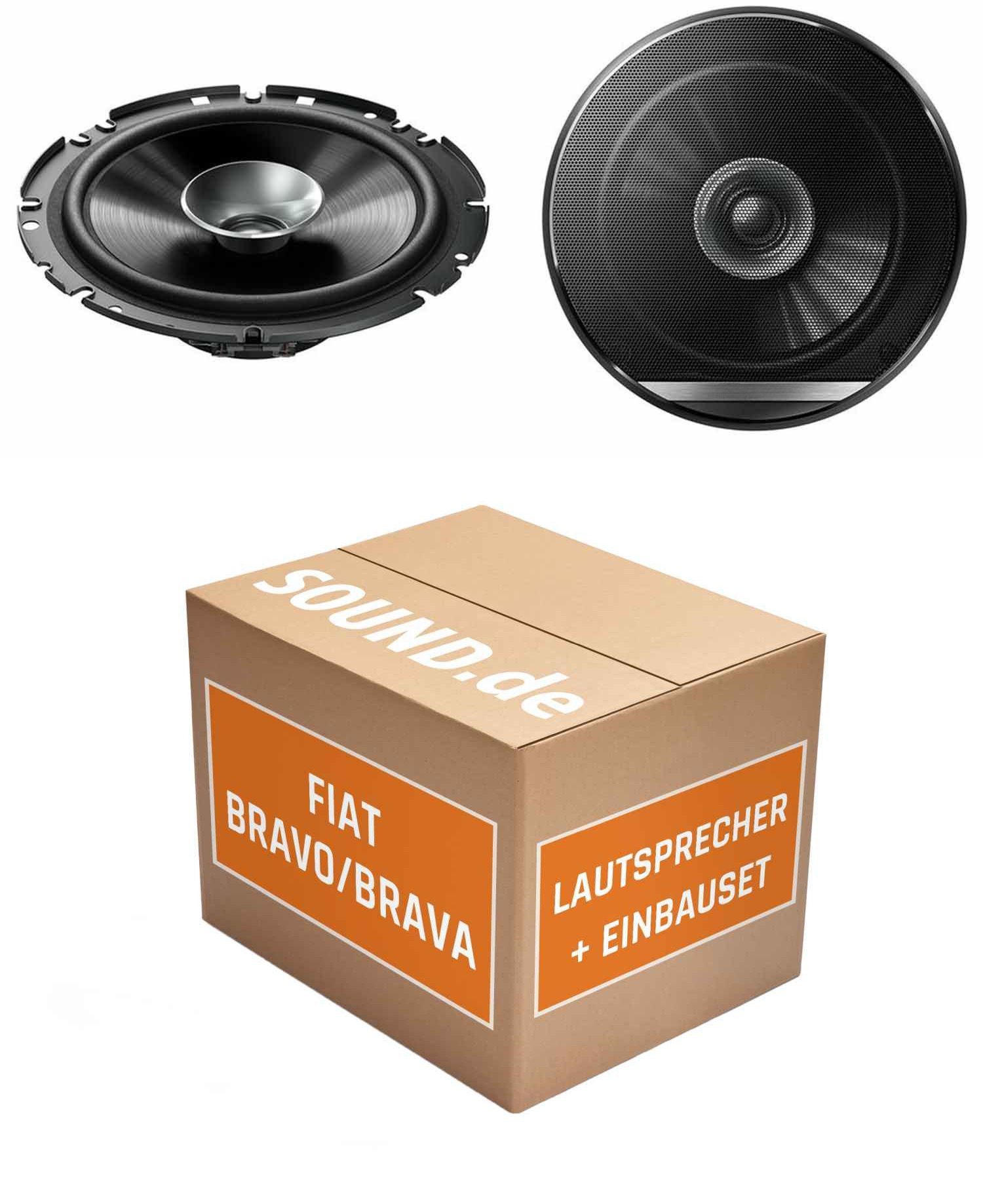 JUST SOUND best choice for caraudio Lautsprecher Boxen Einbauset Pioneer TS-G1710F Fiat Bravo Typ 198 Auto-Lautsprecher (40 W)