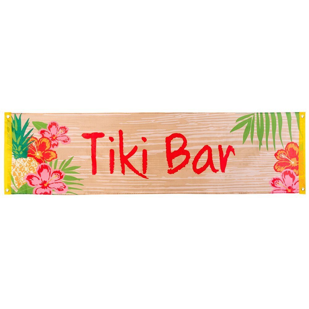 Boland Hängedekoration Tiki Bar Party Banner, Wo dieses Banner hängt, gibt es leckere Südsee-Cocktails!