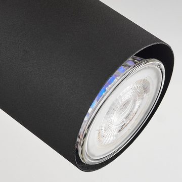 hofstein Deckenleuchte »Godo« moderne Deckenlampe aus Metall in Schwarz/Goldfarben, ohne Leuchtmittel, Leuchte mit verstellbaren Strahlern, 3xGU10