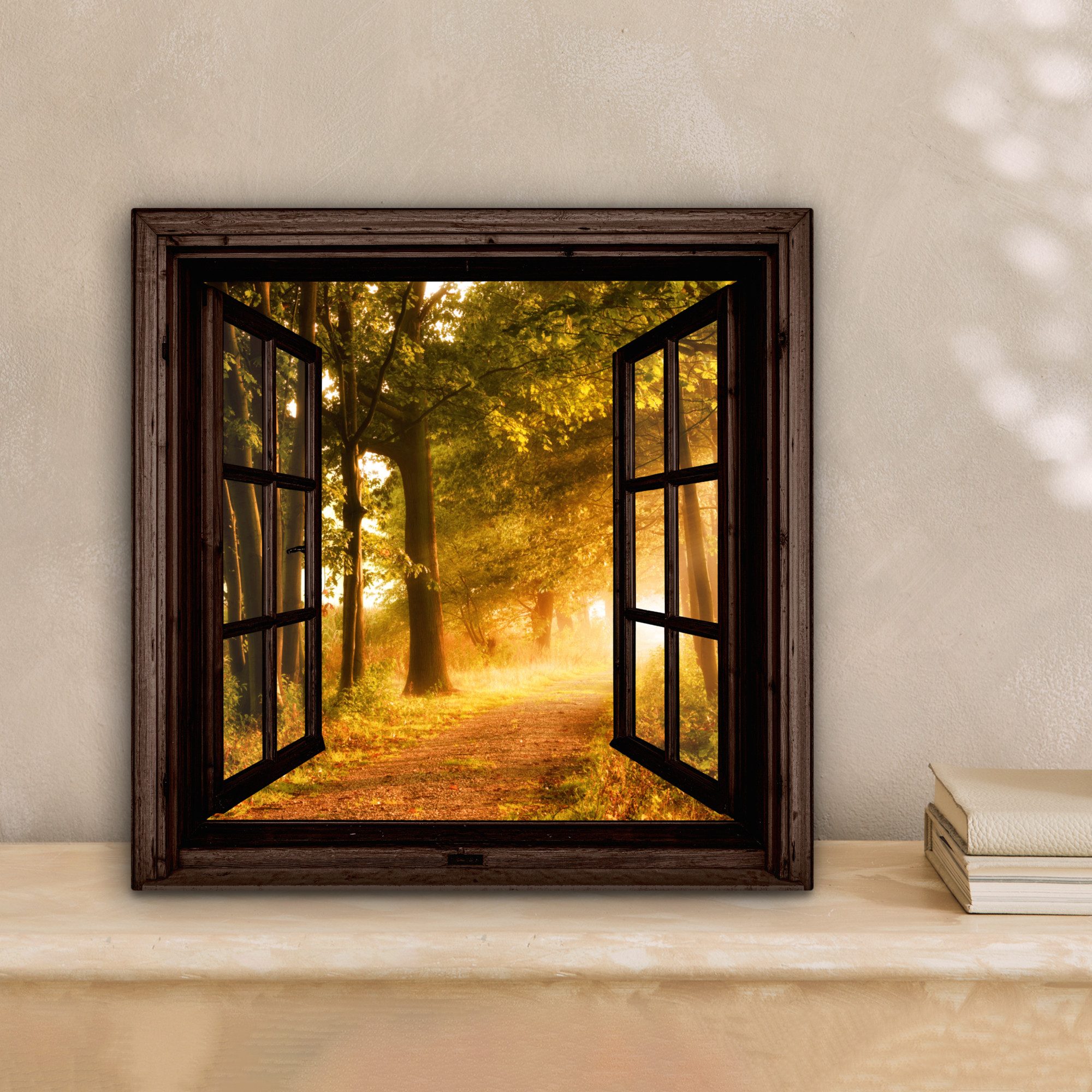 OneMillionCanvasses® Leinwandbild Wald - Bäume - günstig online kaufen