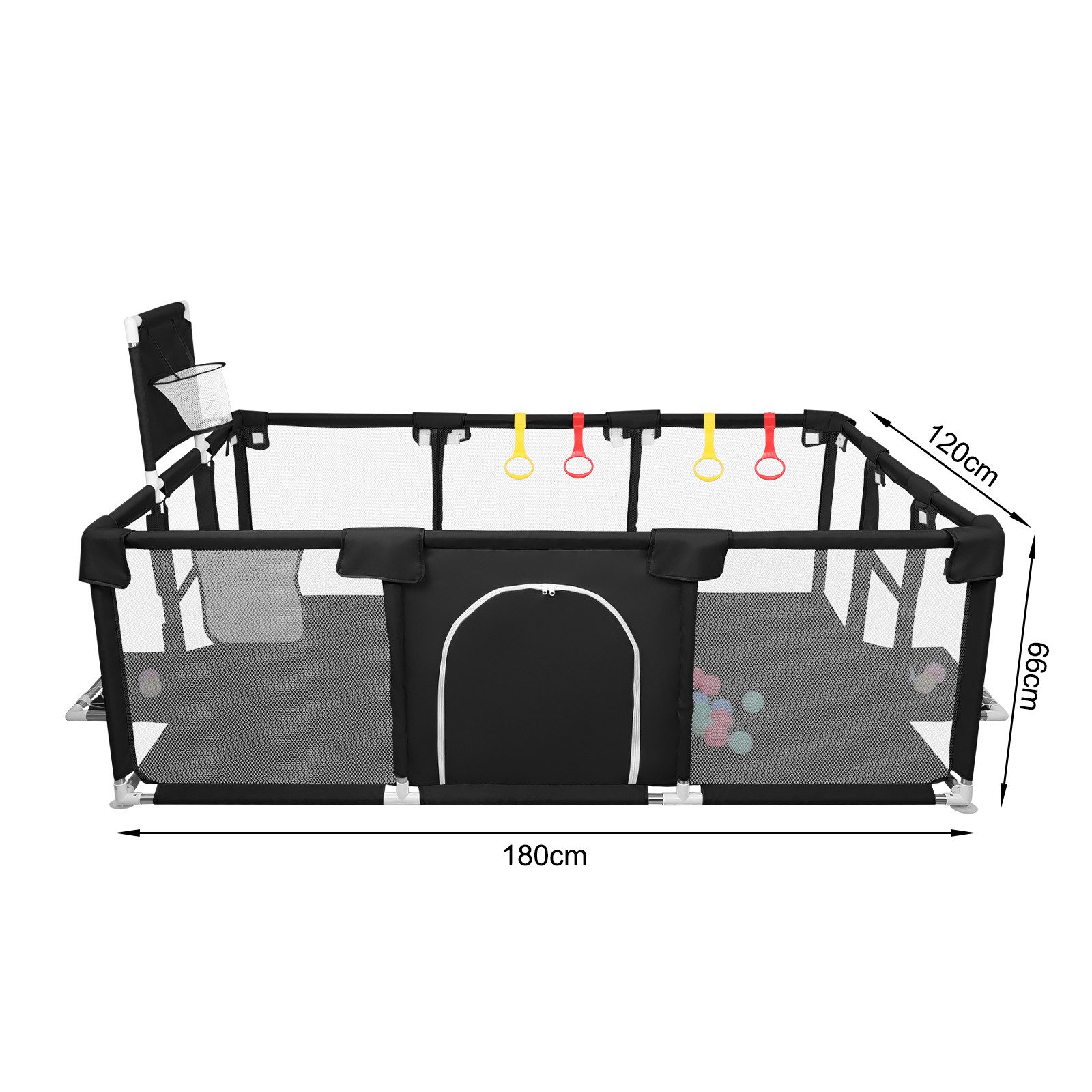 JEOBEST Laufstall Baby Laufgitter - Große Sicherheitsspielplatz, 180x120x66 günstig online kaufen