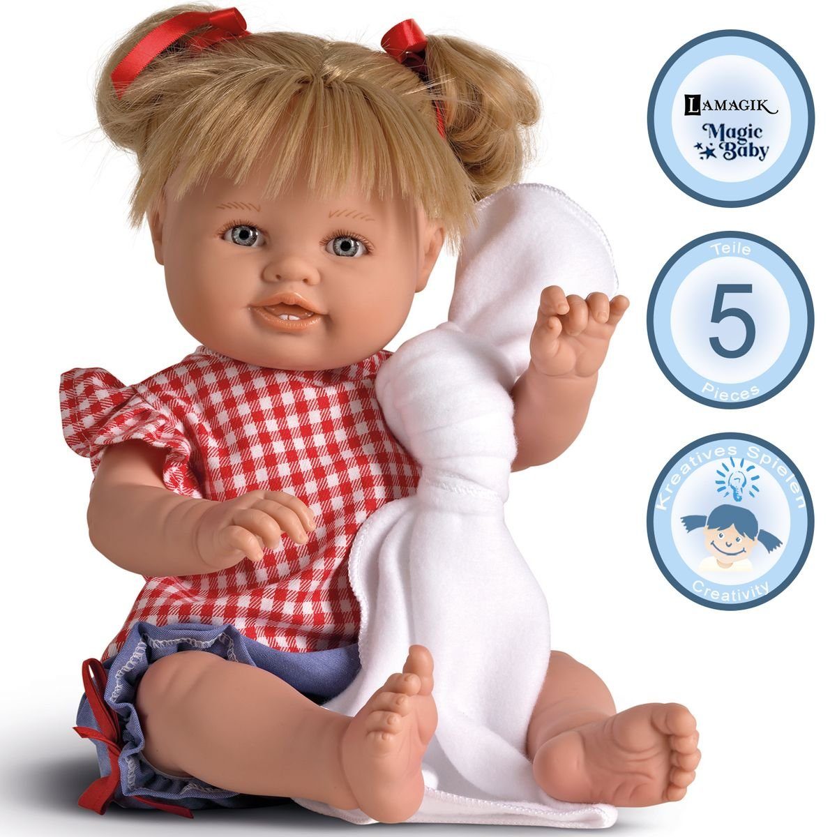 Lamagik Anziehpuppe Emilia 47cm mit blonden günstig online kaufen