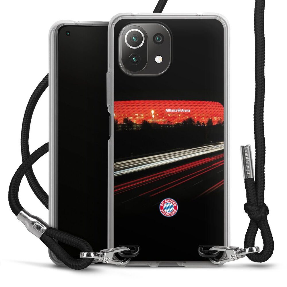 DeinDesign Handyhülle FC Bayern München FCB Stadion FC Bayern München Allianz Arena, Xiaomi Mi 11 Lite 5G Handykette Hülle mit Band Case zum Umhängen