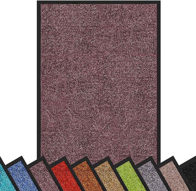 Fußmatte »Rhine, waschbare & leistungsstarke Fußmatte, Sauberlaufmatte mit Rutschfester Rückseite«, Color Your Life, rechteckig, Höhe: 6 mm, Erhältlich in vielen Größen