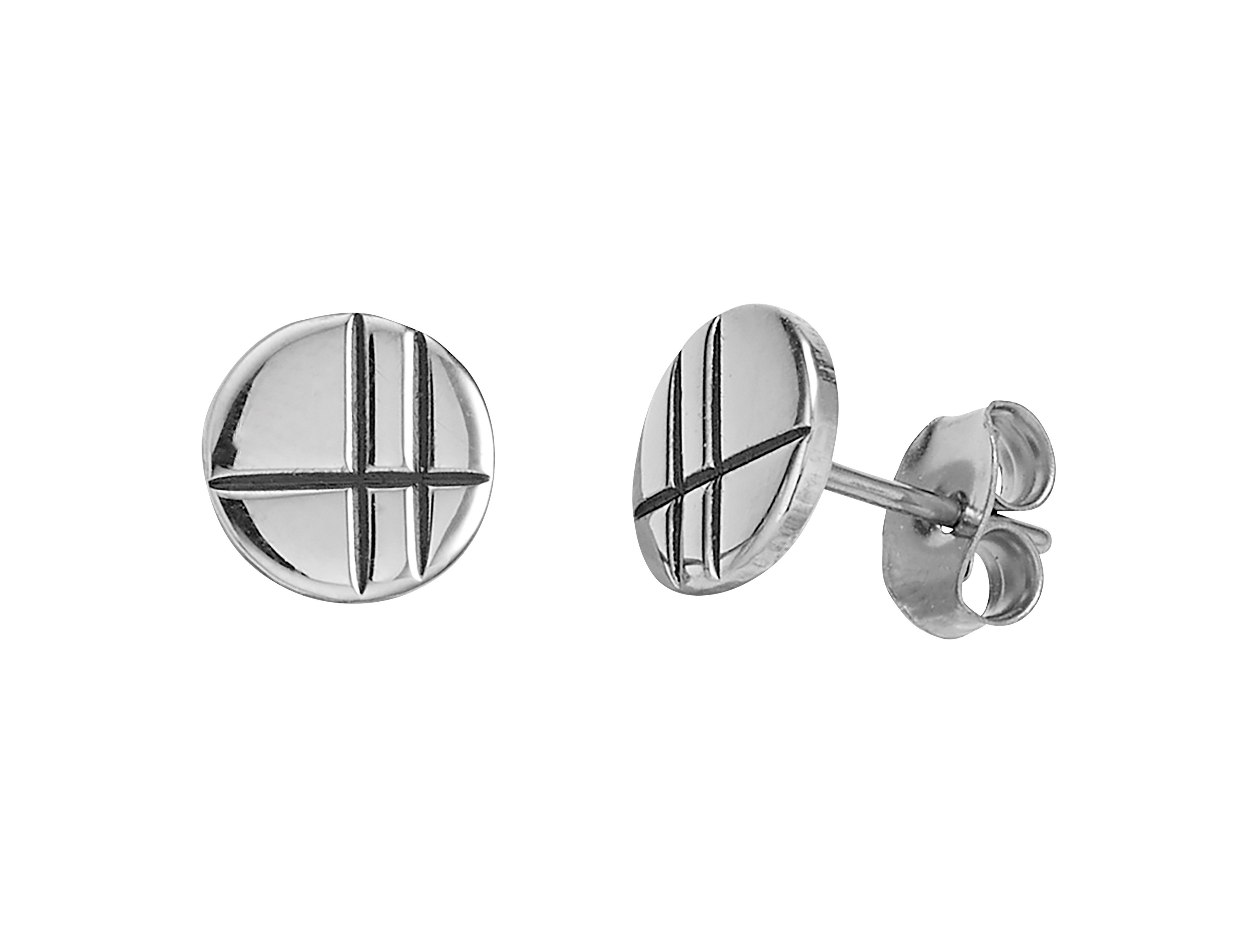 Firetti Paar Ohrstecker Schmuck Geschenk Edelstahl Ohrschmuck Ohrringe Kreis rund