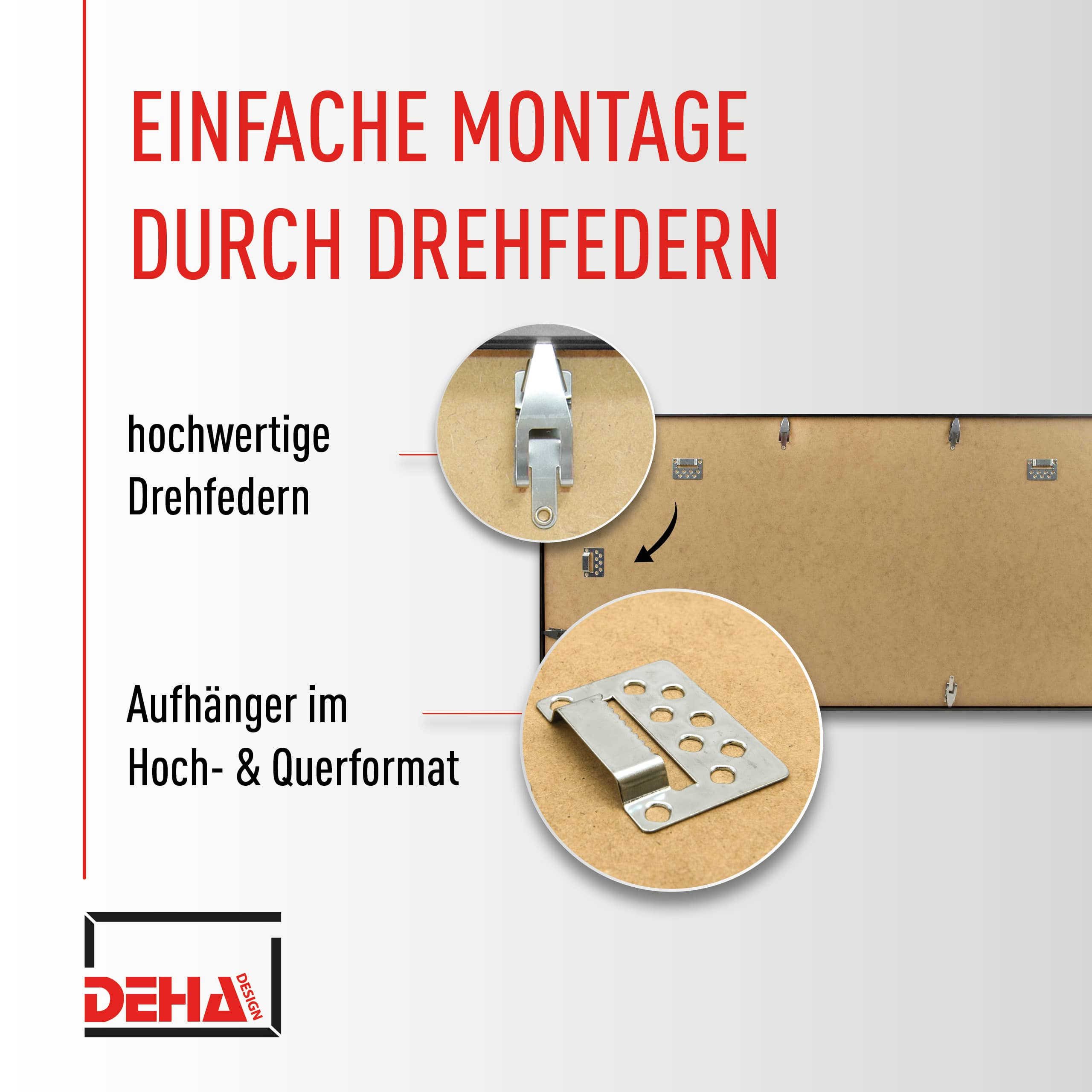 DEHA DESIGN Bilderrahmen Aluminium Bilderrahmen Tribeca Collage, (1 St) – Bild 5 von 5