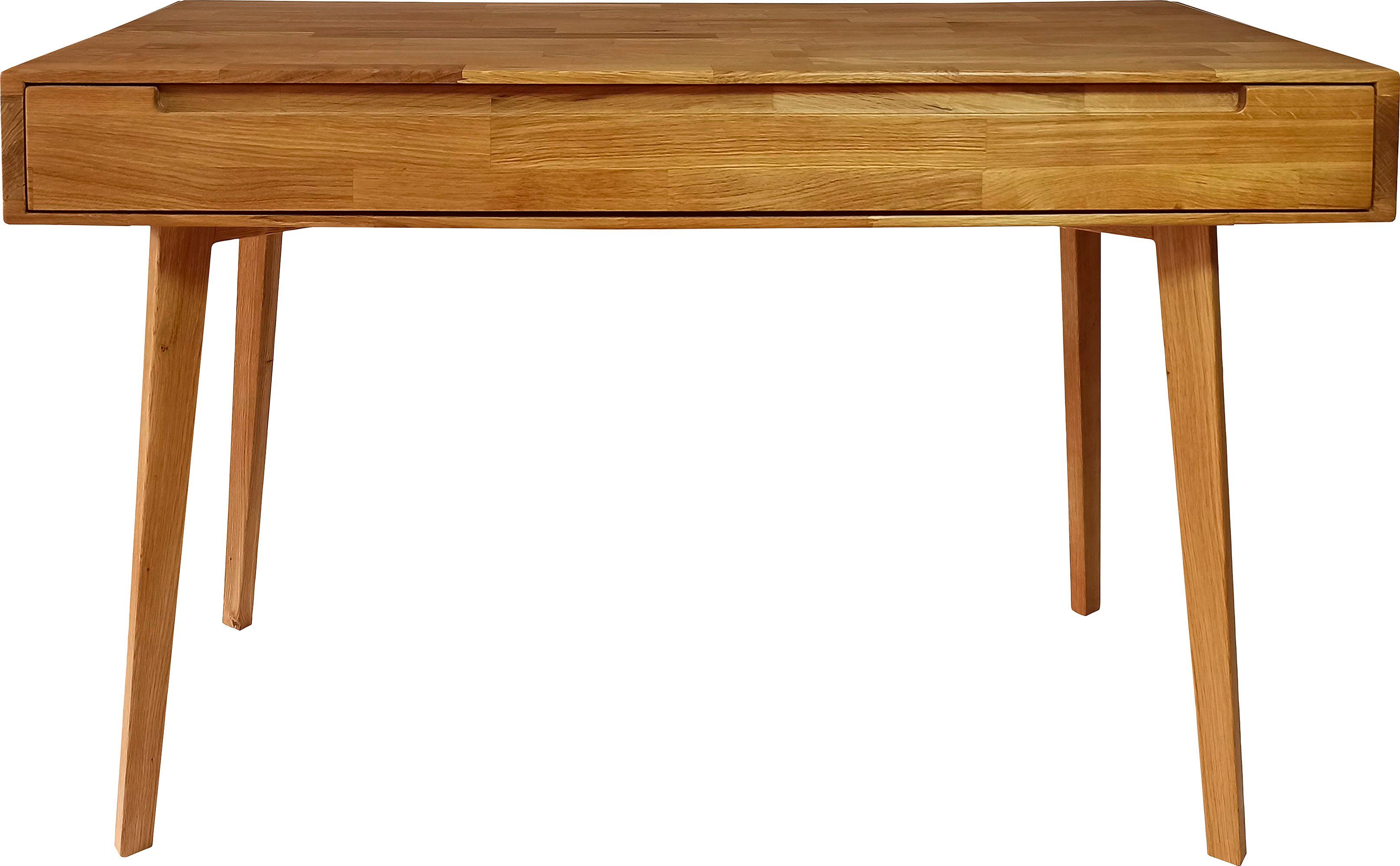 Home affaire Schreibtisch »Albert«, aus massivem Eichenholz, mit vielen Stauraummöglichkeiten, Breite 110 cm-kaufen