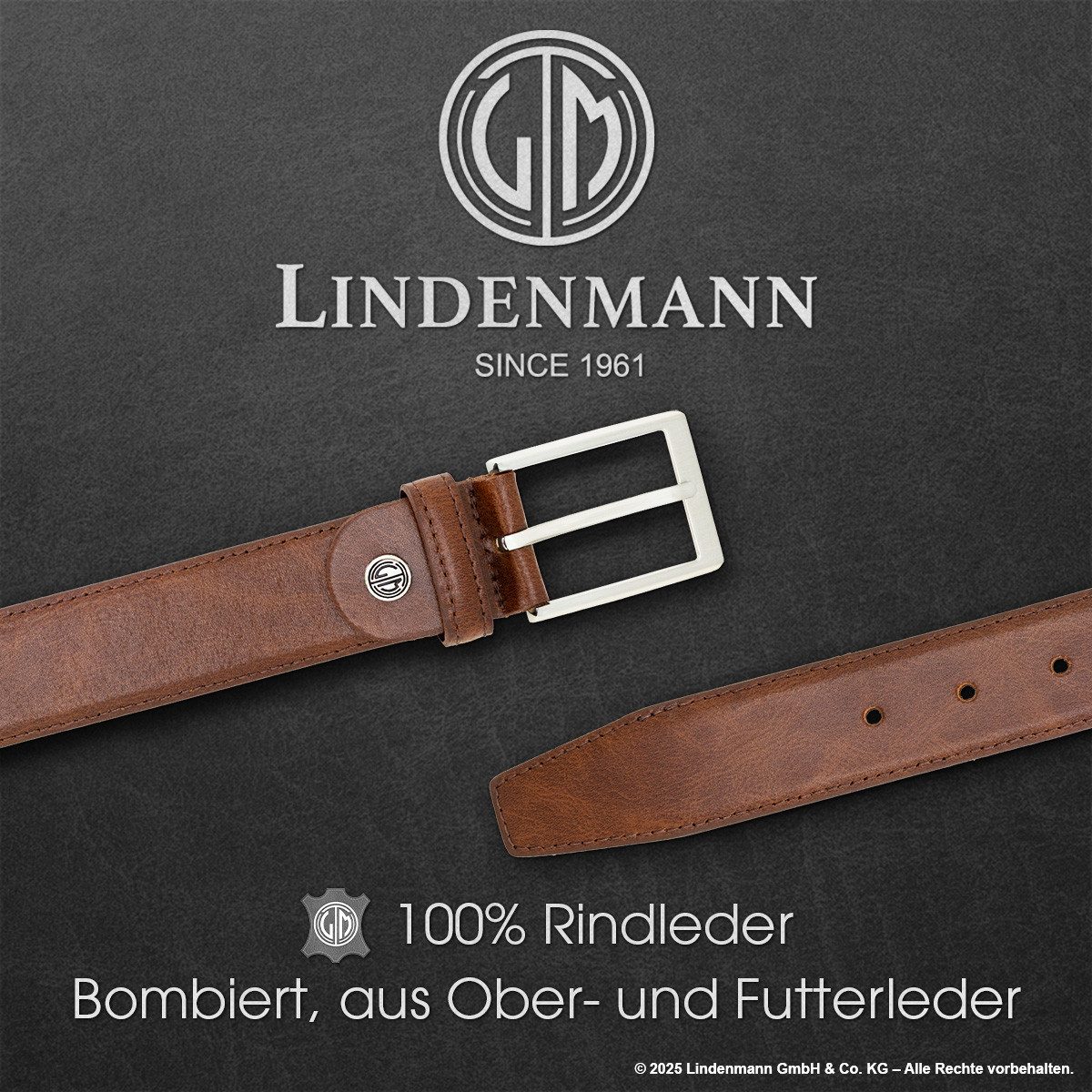 LINDENMANN Ledergürtel