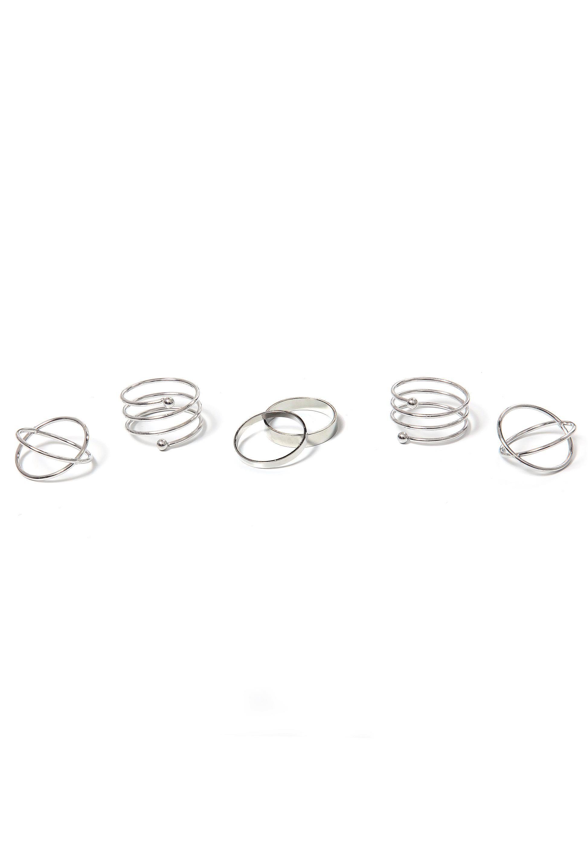 Ring-Set im teilweise mehrreihigen Design