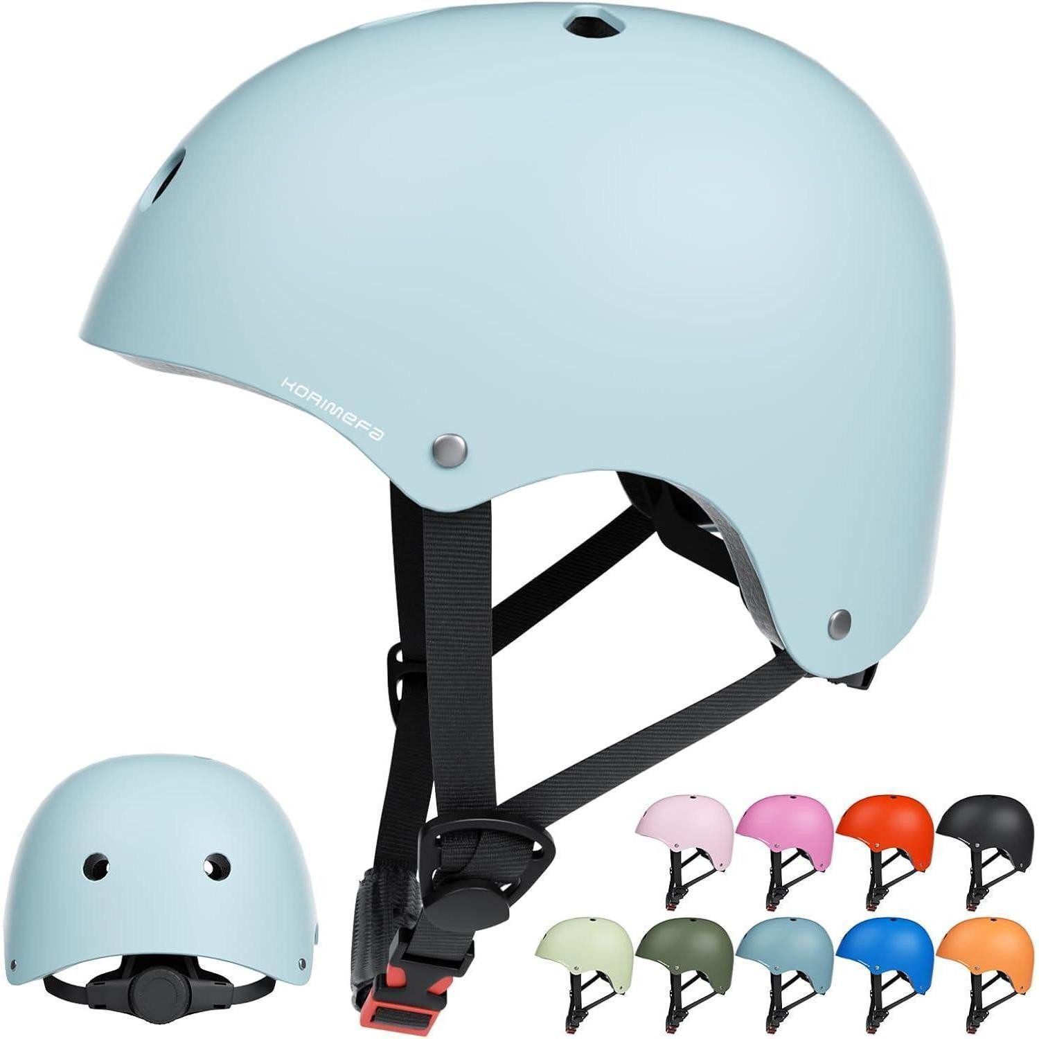 Kinderfahrradhelm Kinder Fahrradhelm Verstellbar Skaterhelm CE für Skateboard Scooter