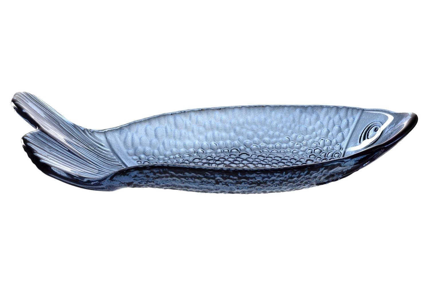 LEONARDO Десертная тарелка SALERNO, 24,6 x 9,4 cm, Blau, Glas, Stapelbar, (1 St), nur für Handwäsche geeignet