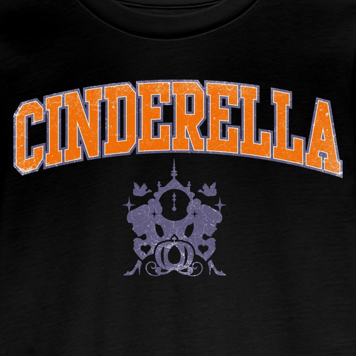 Spreadshirt T-Shirt Cinderella Schriftzug Mit Emblem Teenager Premium Langarmshirt (1-tlg)