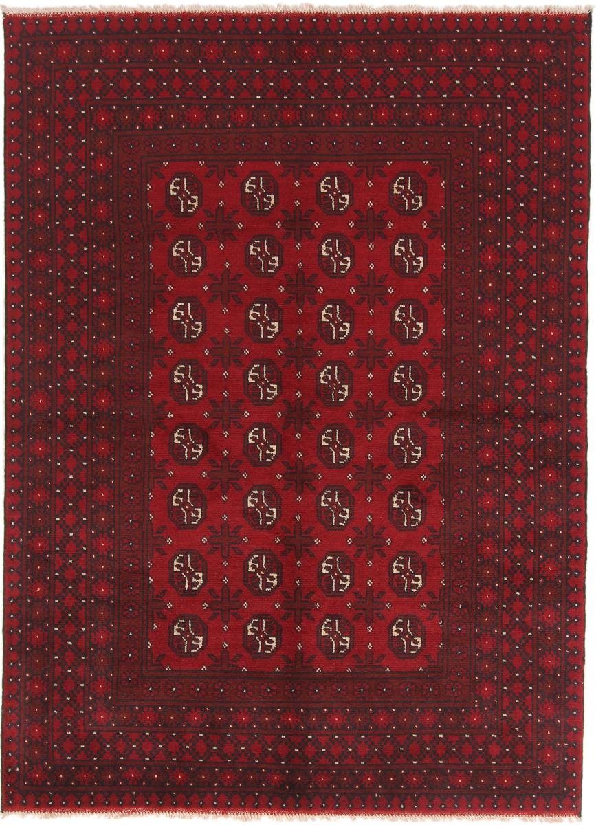rechteckig, Nain Handgeknüpfter Orientteppich, 143x198 Höhe: Trading, Afghan mm Akhche Orientteppich 6