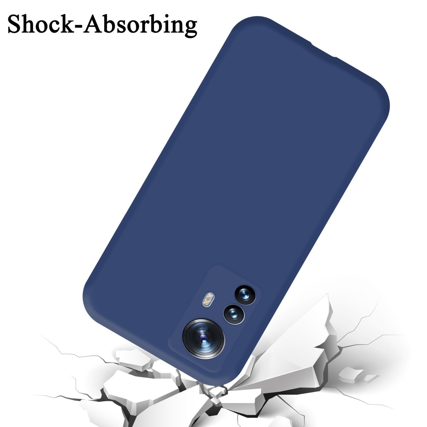 Cadorabo Handyhülle für Xiaomi 12 PRO Hülle Xiaomi 12 PRO, Flexible Hülle TPU Silikon Schutzhülle Back Cover Case