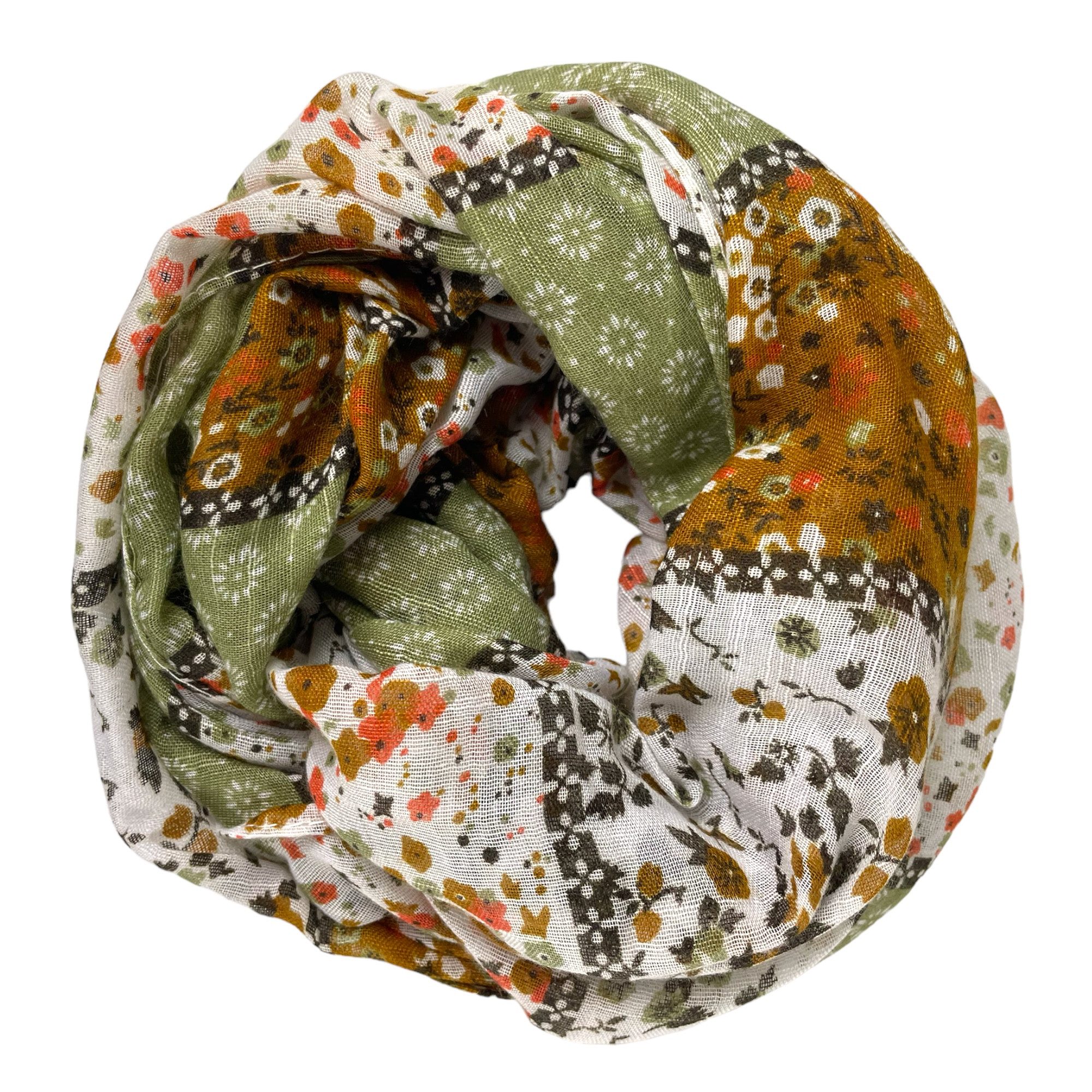 Taschen4life Loop leichter Damen Loop Schal, mit Streublümchen, vintage & m günstig online kaufen