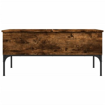 vidaXL Couchtisch Couchtisch Räuchereiche 100x50x45 cm Holzwerkstoff und Metall (1-St)