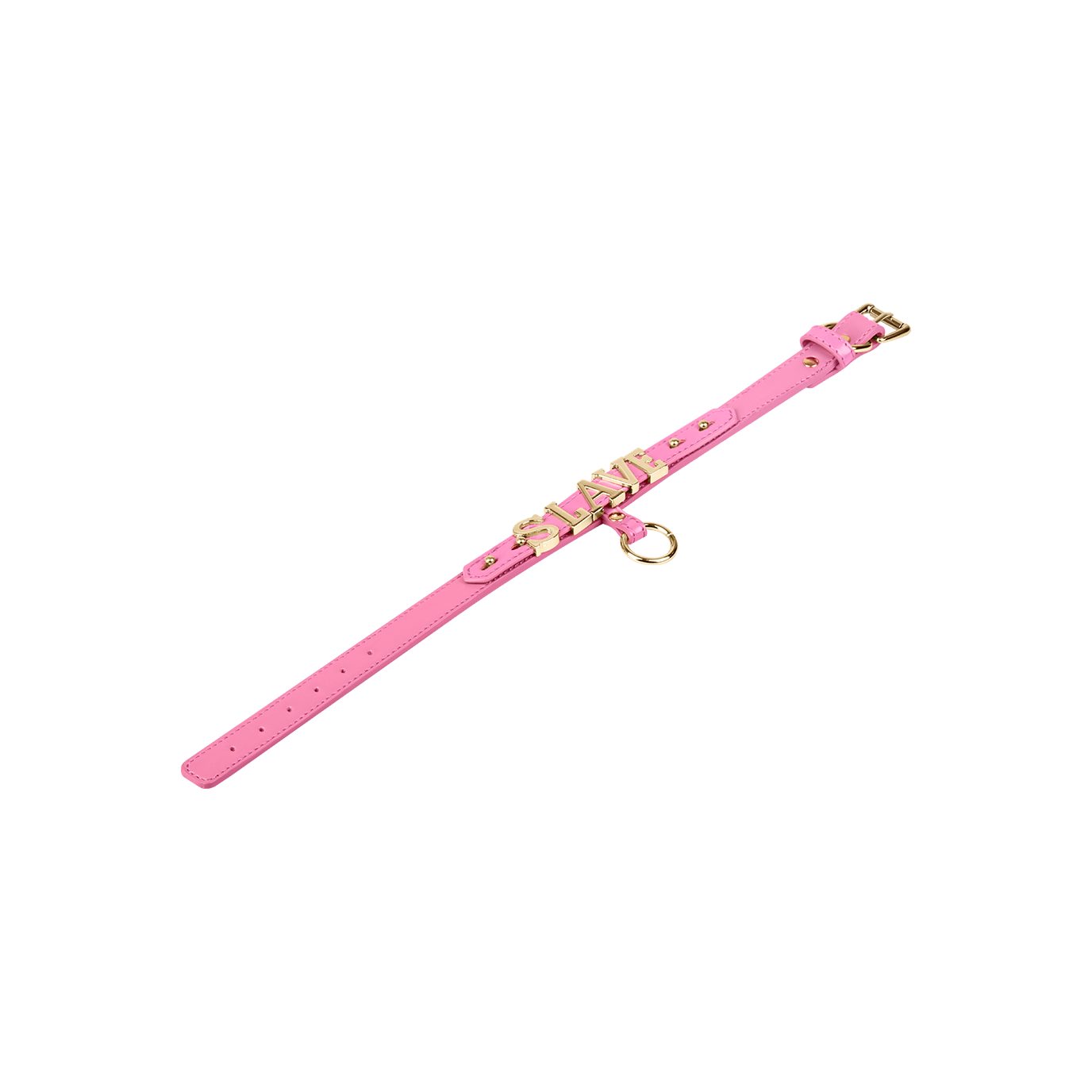 EIS Erotik-Halsband EIS 'Slave-Halsband im Lederlook', mit O-Ring, Sex-Spielzeug für Paare pink