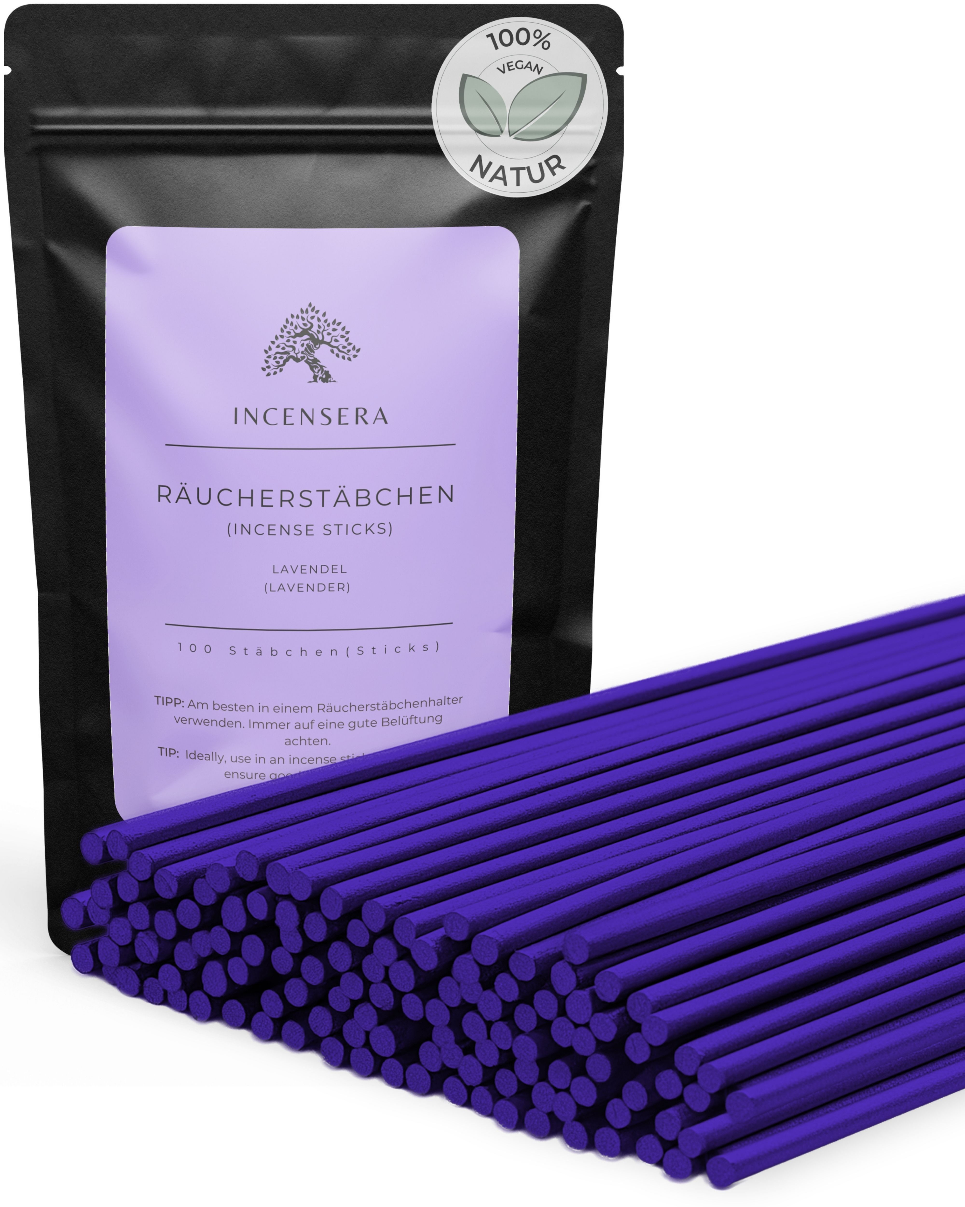 Incensera Räucherstäbchen Räucherstäbchen Lavendel (100-St)