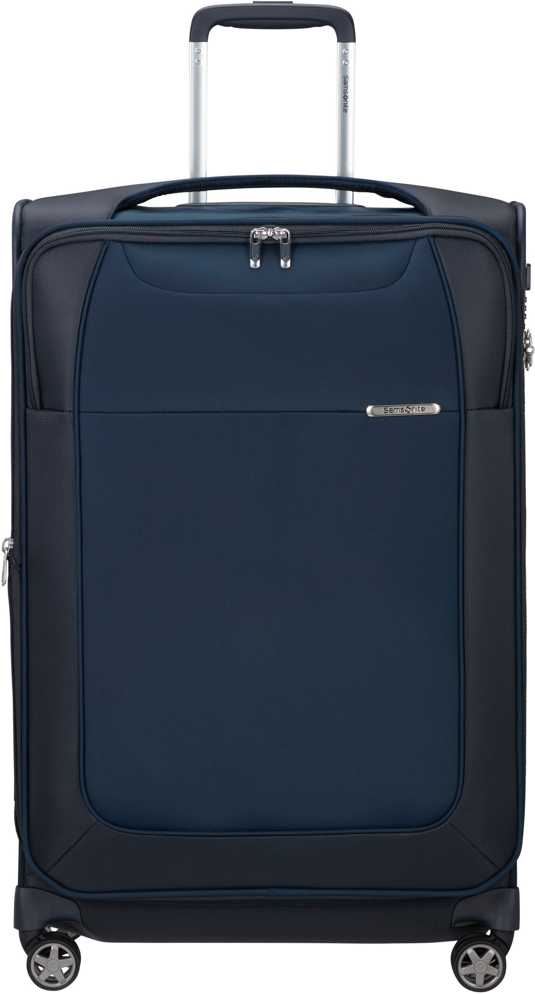 Samsonite Weichgepäck-Trolley D\'Lite, Midnight Blue, 71 cm, 4 Rollen, mit  Volumenerweiterung