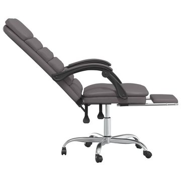 vidaXL Bürostuhl Bürostuhl mit Massagefunktion Grau Kunstleder (1 St)