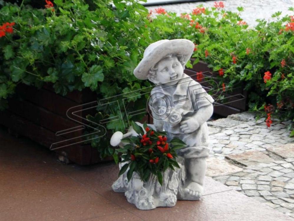Figur Kübel Skulptur Pflanz Blumenkübel JVmoebel Vasen Garten Gefäss Dekoration