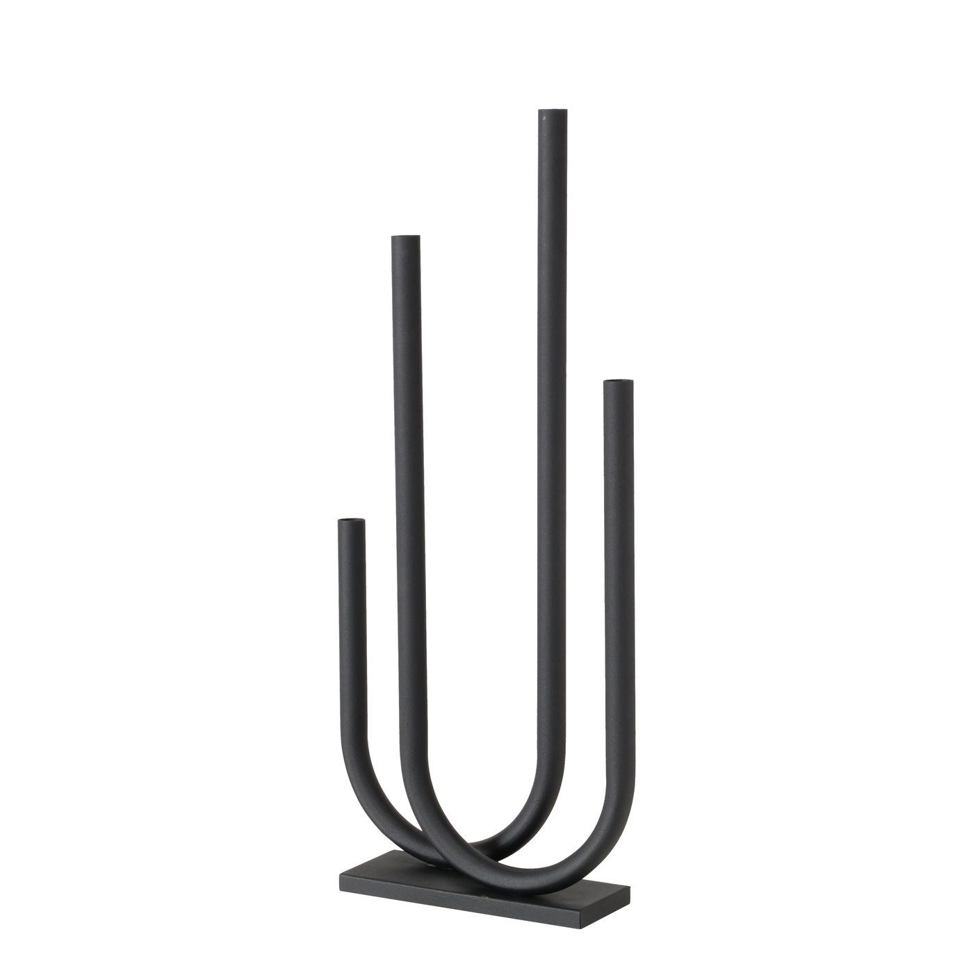 MF Kerzenhalter Adventsleuchter Tonis Eisen Schwarz Modern 80cm Kerzenleuchter (1 St)