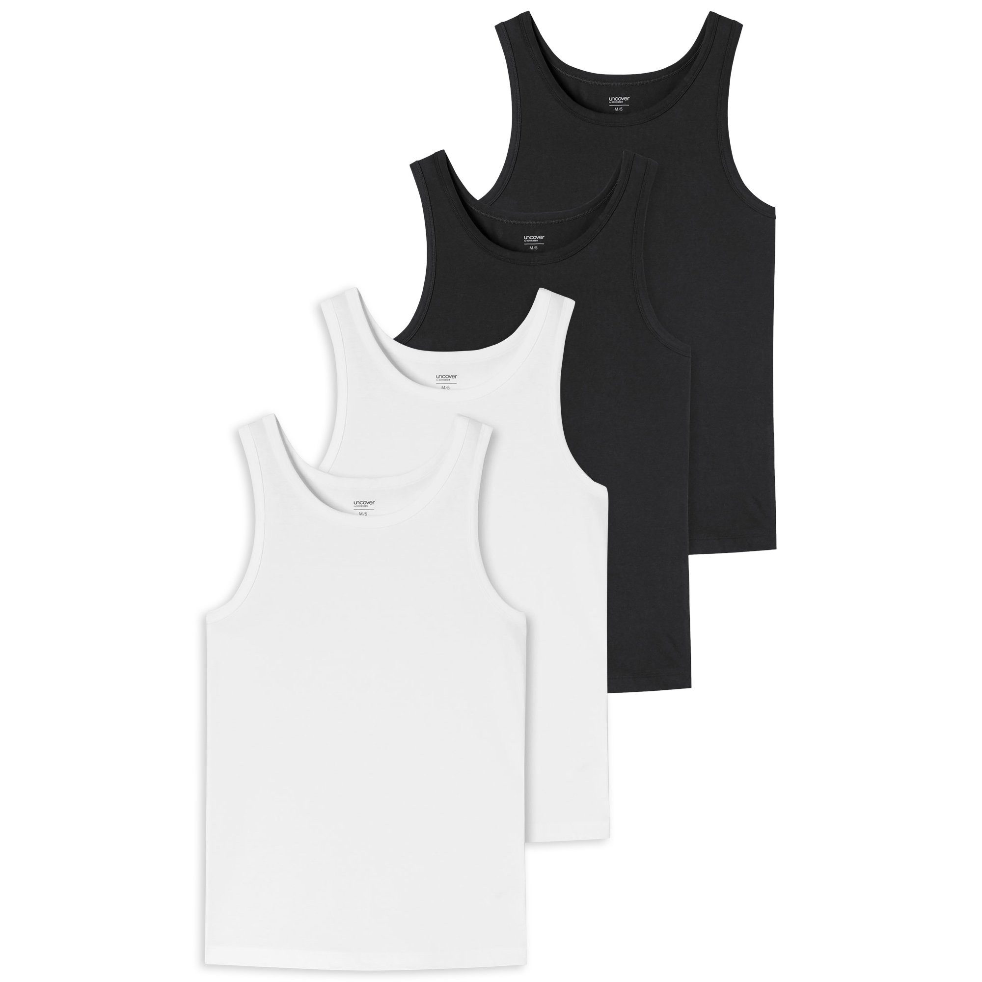 Unterhemd Herren Unterhemd 4er Pack Baumwolle
