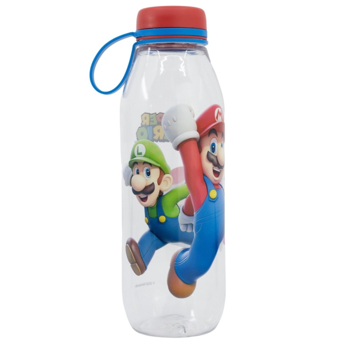 Super Mario Trinkflasche Kinder Wasserflasche 650 ml mit Trageschlaufe