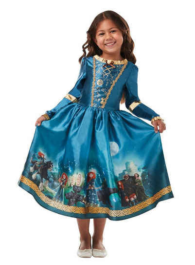 Rubie´s Kostüm Disney Prinzessin Merida Dream Kinderkostüm, Traumhaftes Prinzessinnenkleid mit Szenen aus dem Disney-Spielfilm