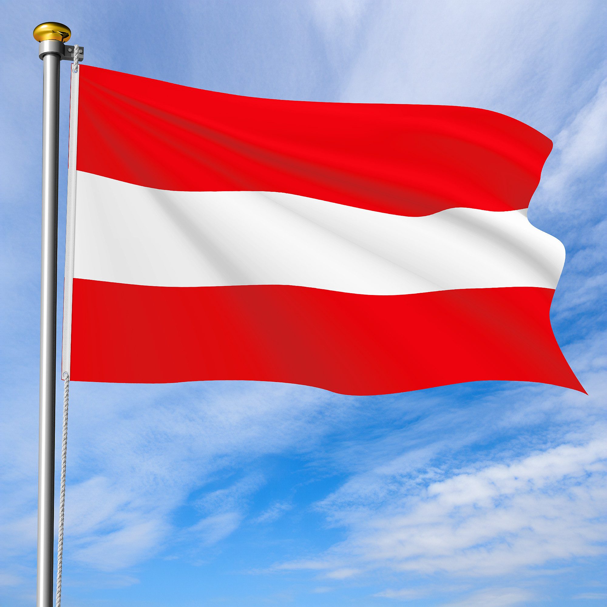 Taffstyle Flagge Fahne Fanartikel Land 2 Metallösen Hissflagge 90cm x 60cm Österreich, EM WM Länderflagge Flagge Handball Eishockey Basketball Fussball