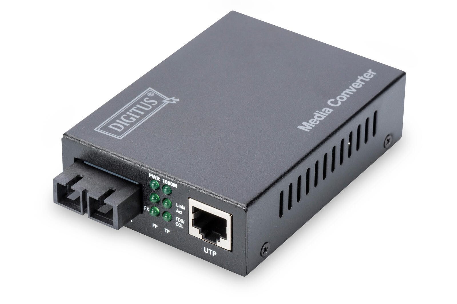 Digitus PC-Lüfter Hub Gigabit Medienkonverter, RJ45 / SC
