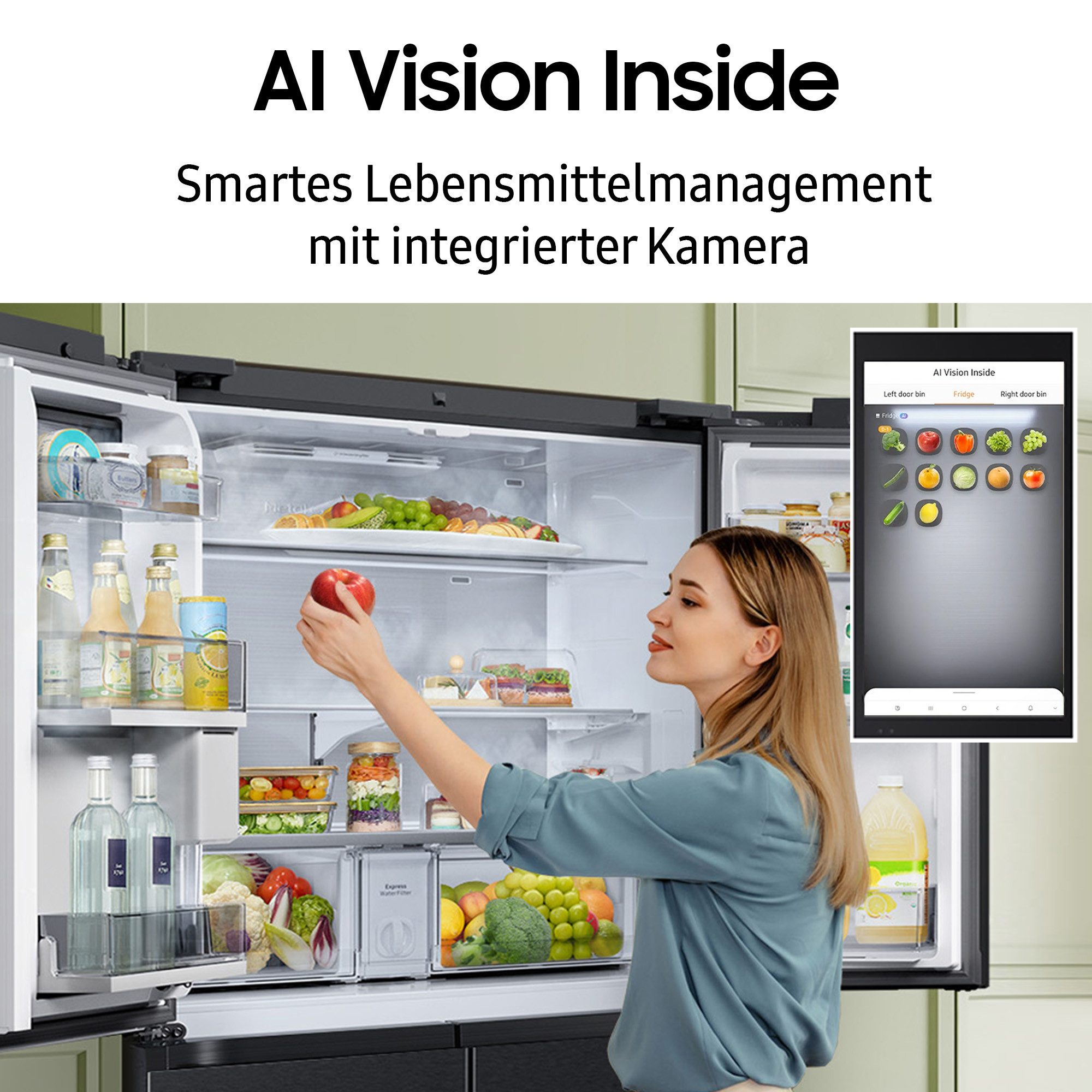 Samsung French Door RM94F RM90F67CECEF, 185,3 cm hoch, 91,2 cm breit – Bild 5 von 5