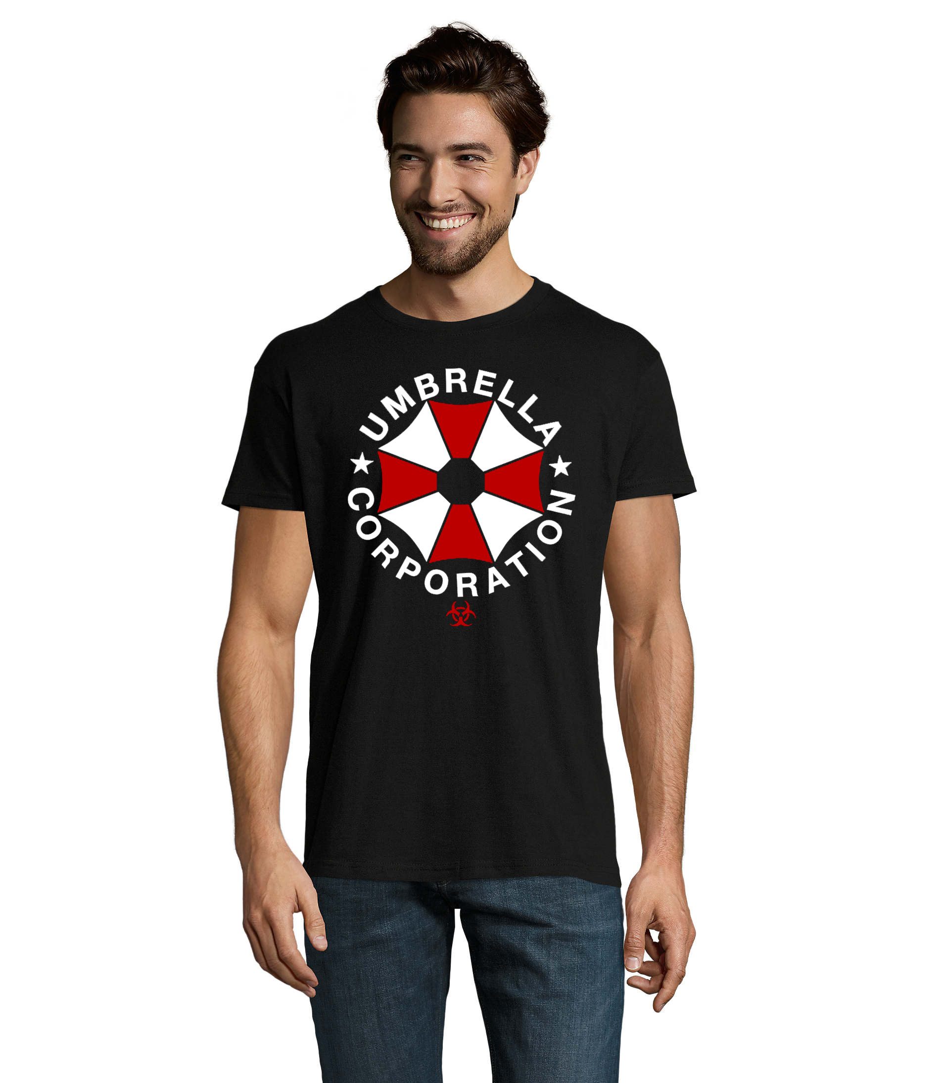 T-Shirt Umbrella Herren Shirt Konzernsymbol Print Gamer Freizeitlook