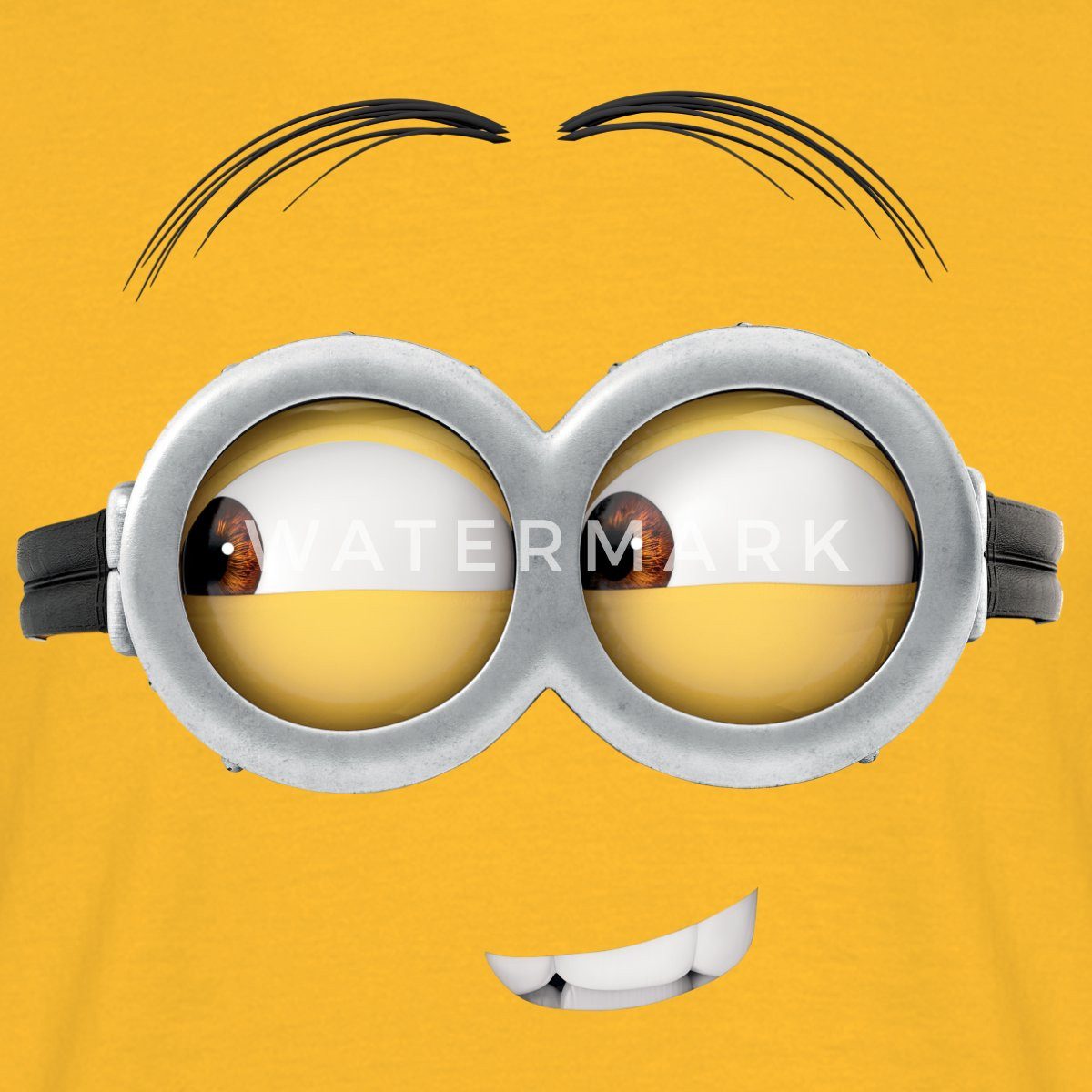 Spreadshirt T-Shirt Minions Dave Gesicht Kostüm Despicable Me Fasching Männ günstig online kaufen
