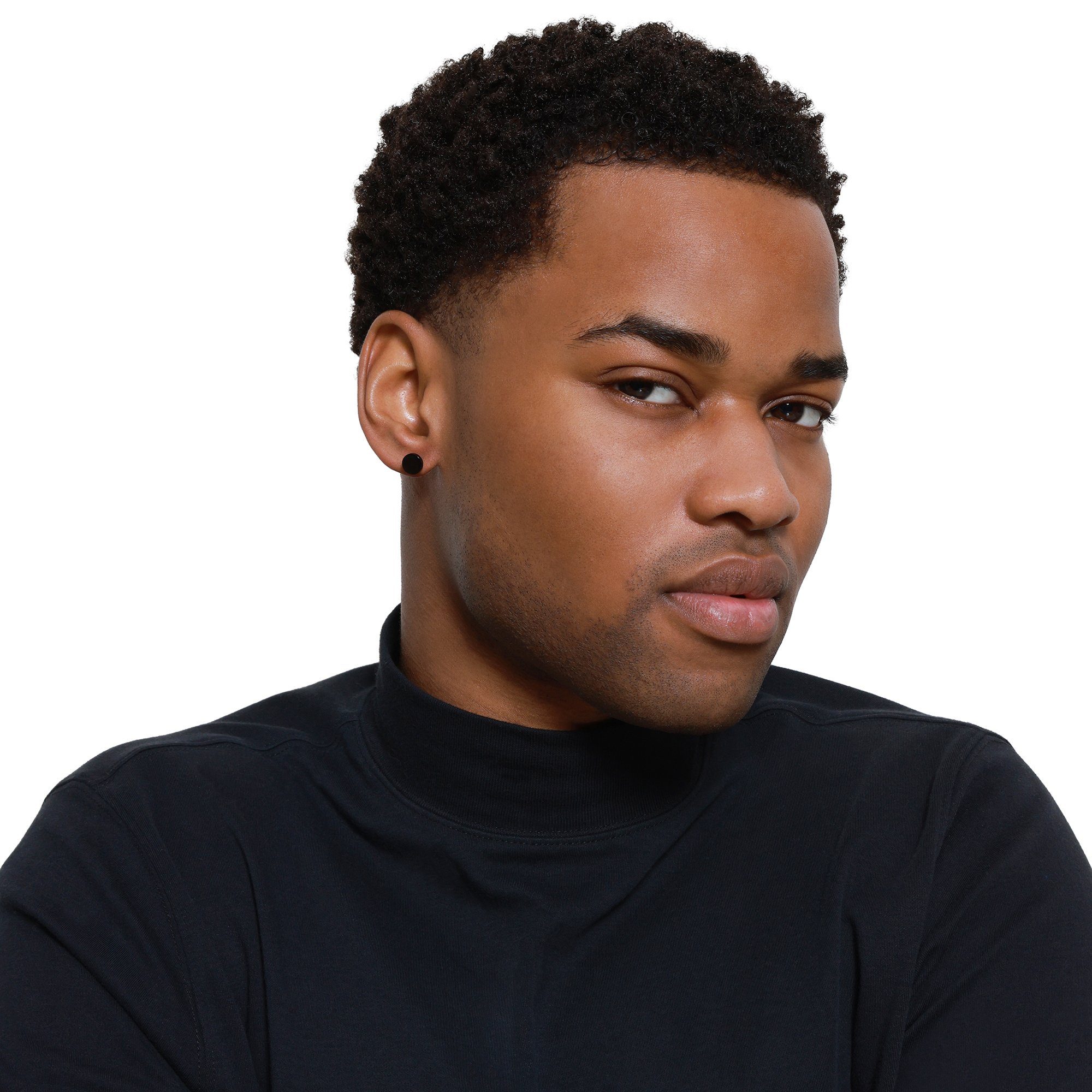 Heideman Paar Ohrstecker Silas schwarz farben (Ohrringe, inkl. Geschenkverp günstig online kaufen