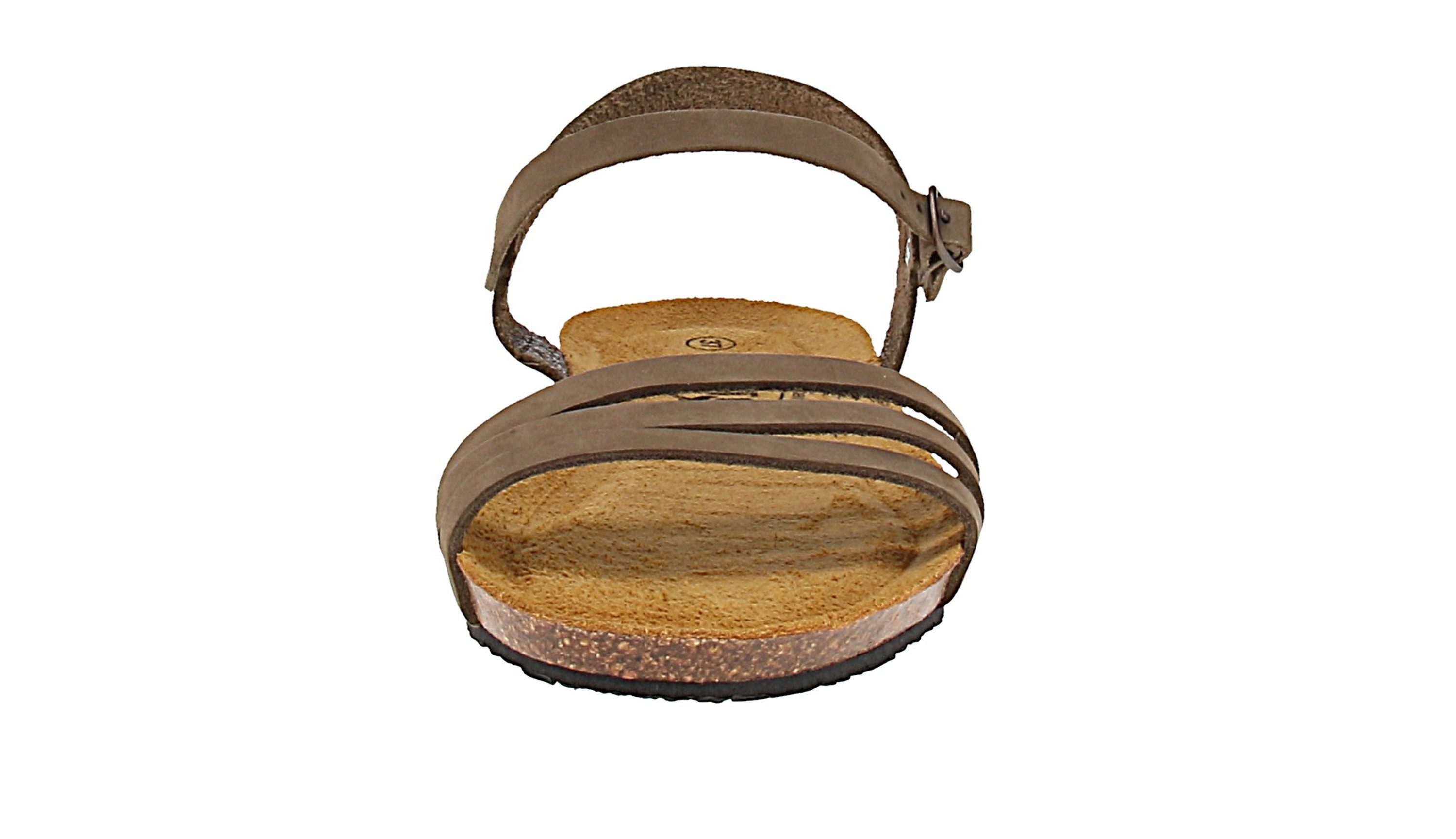 Plakton plakton 405080 Fran Alou Nobuck - Damen Pantolette - Kaki Sandale