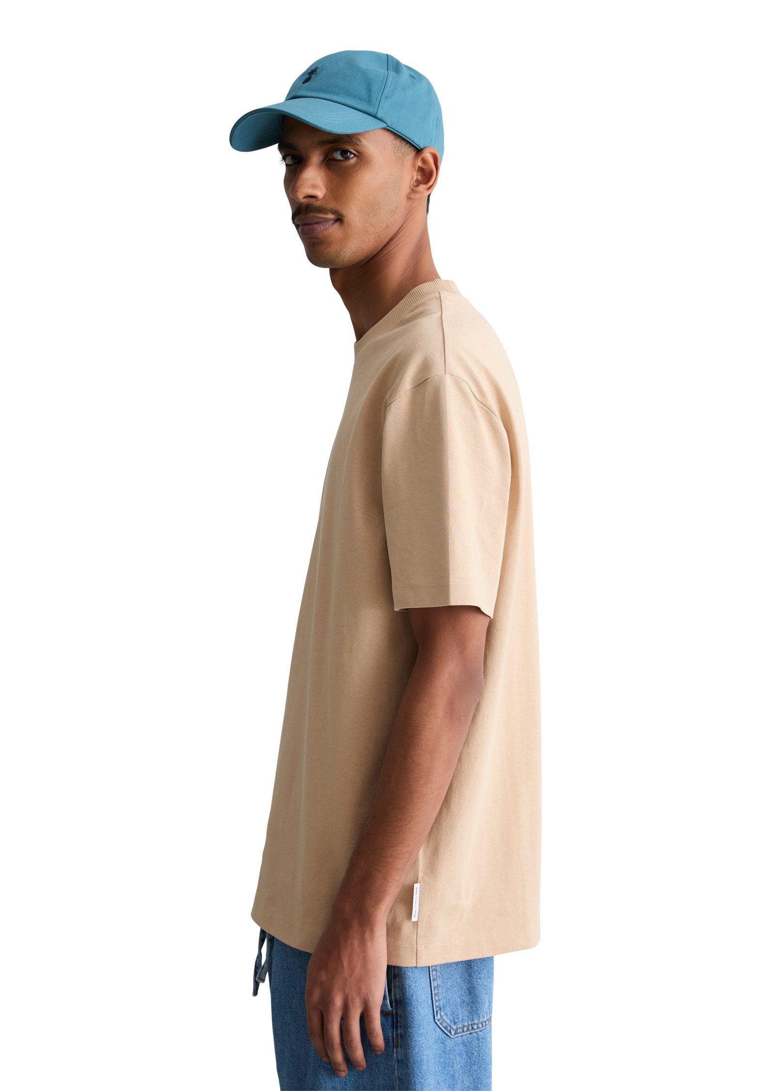 Marc O'Polo DENIM T-Shirt aus schwerem Bio-Baumwoll-Jersey