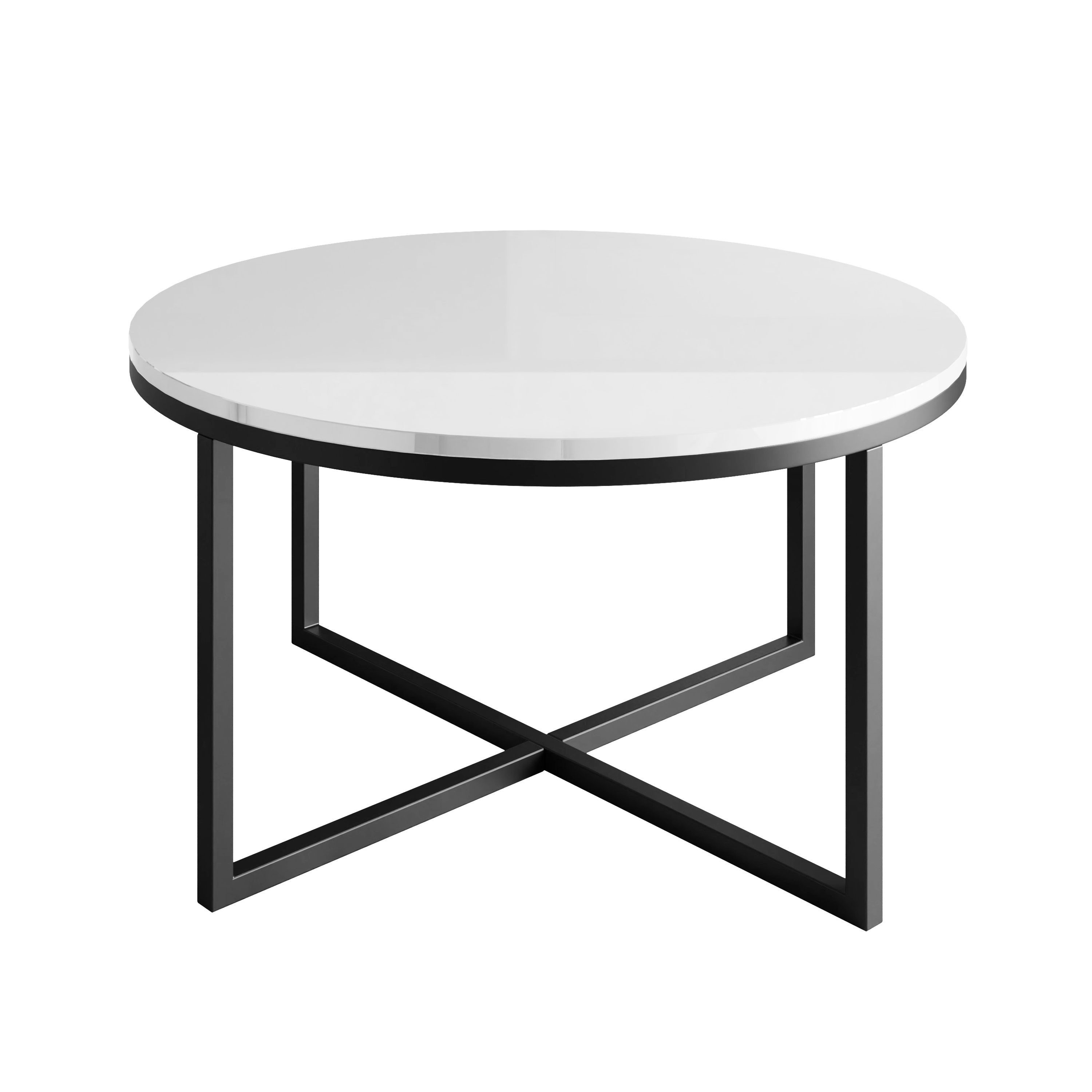 Lookway Couchtisch Runder CIRI-X Hochglanz (1 Tische), Durchmesser: ⌀70 cm günstig online kaufen