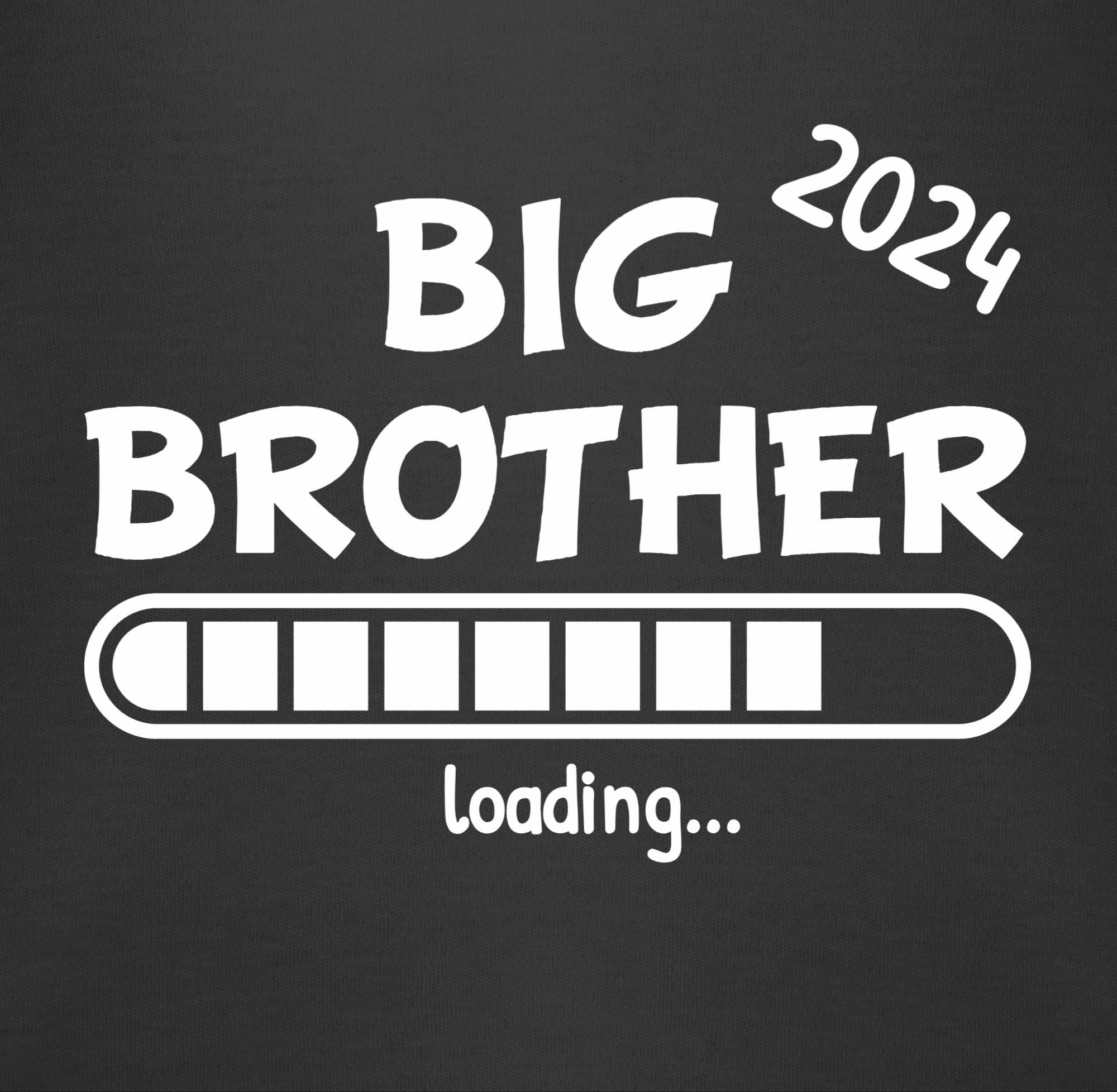 loading 2024 Brother 1 Bruder Big Schwester Shirtbody Geschwister Schwarz Shirtracer und